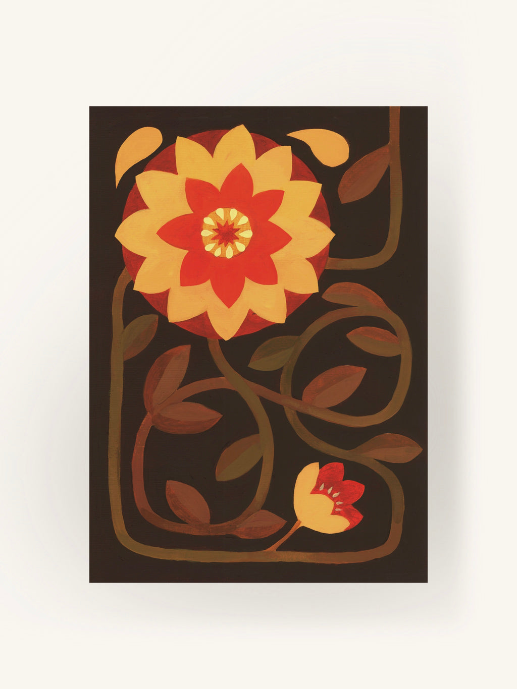 70s Flower Art Print