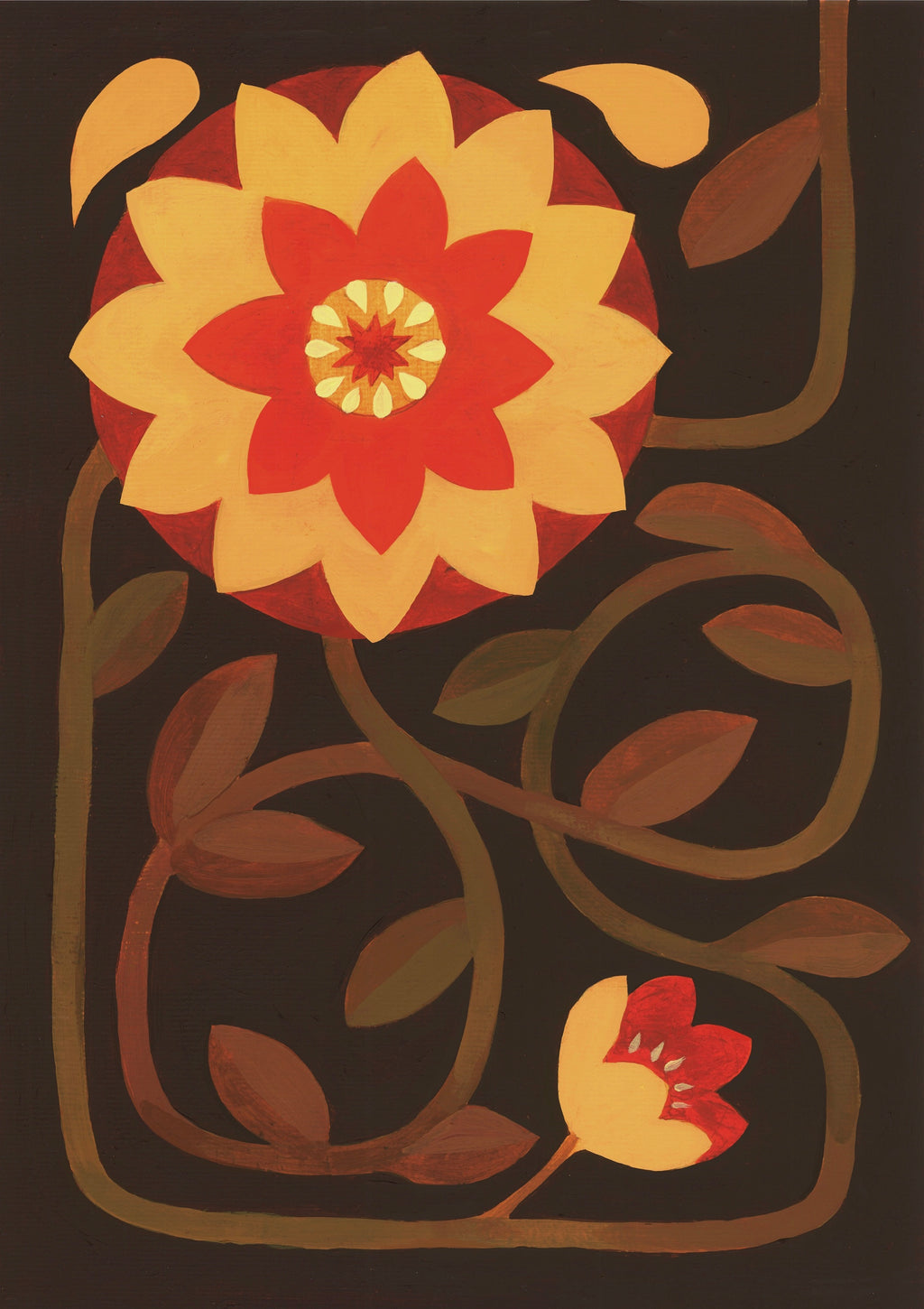 70s Flower Art Print