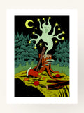 Pine Tree Ghost A4 Print