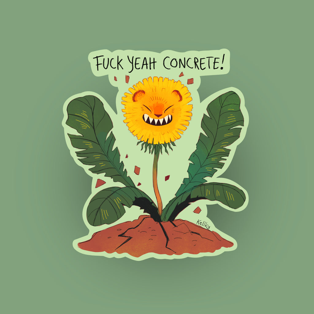 Concrete! Sticker