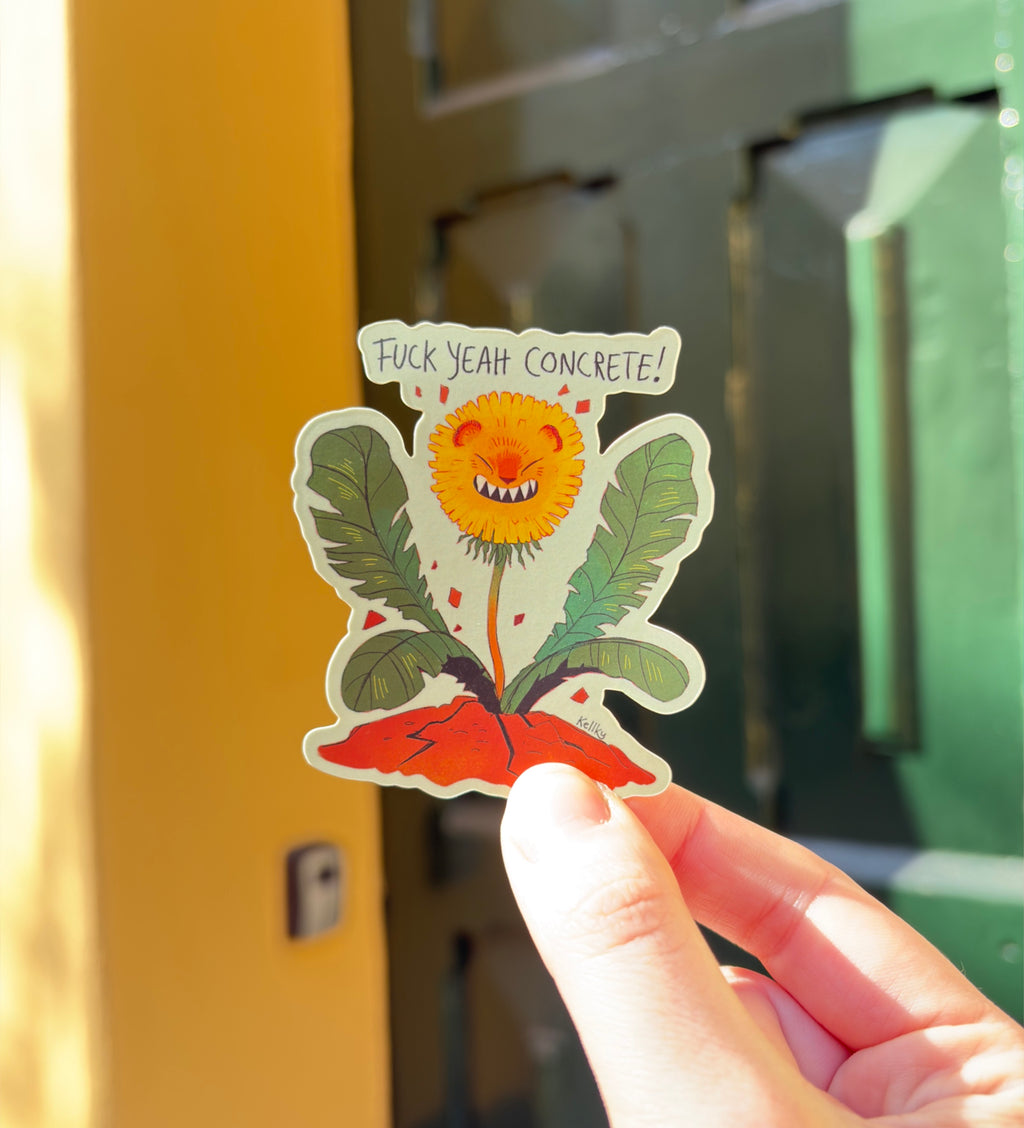 Concrete! Sticker