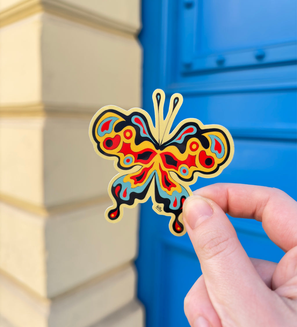 kaleidoscope Butterfly Sticker