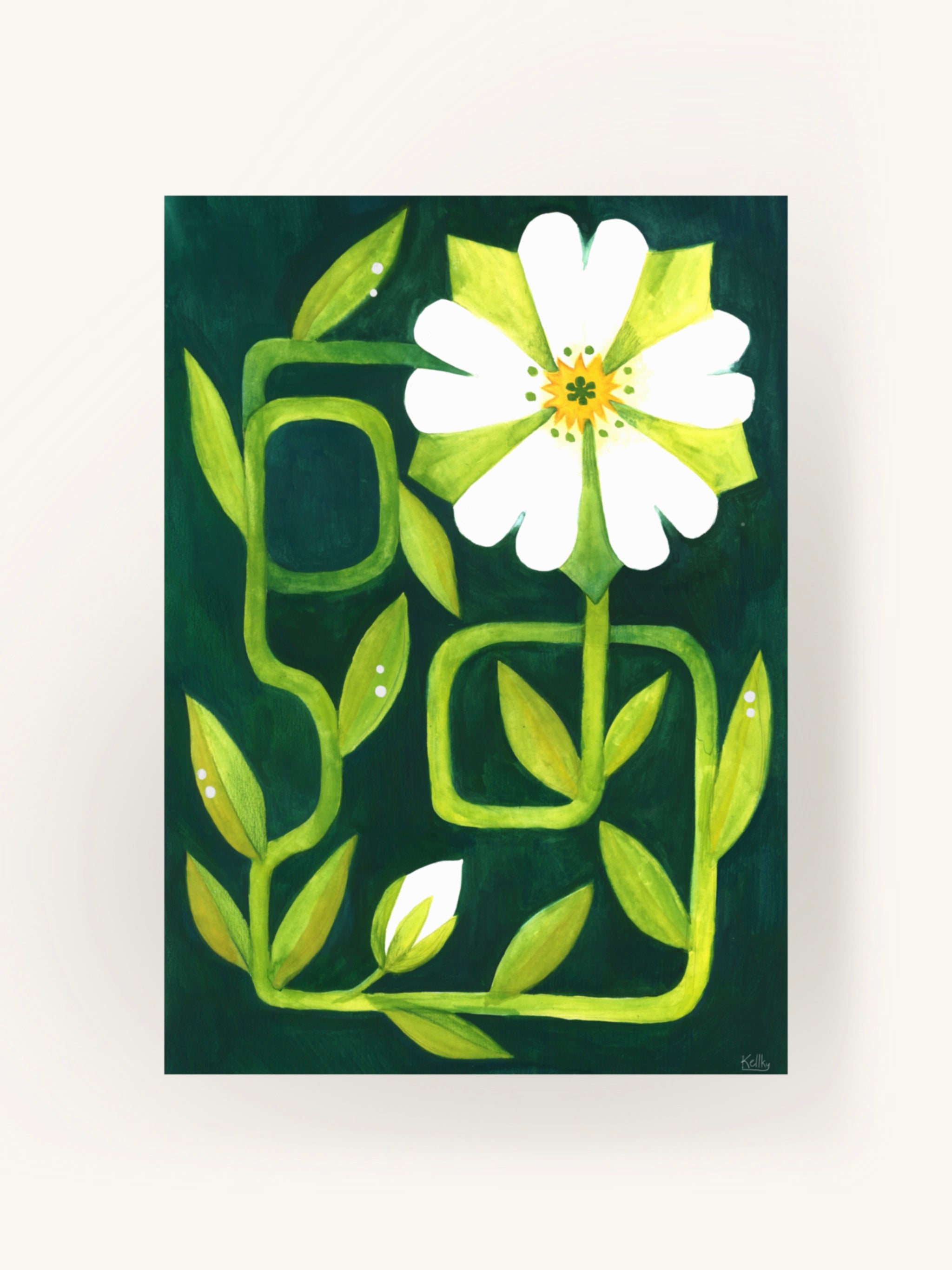 White Flower Art Print